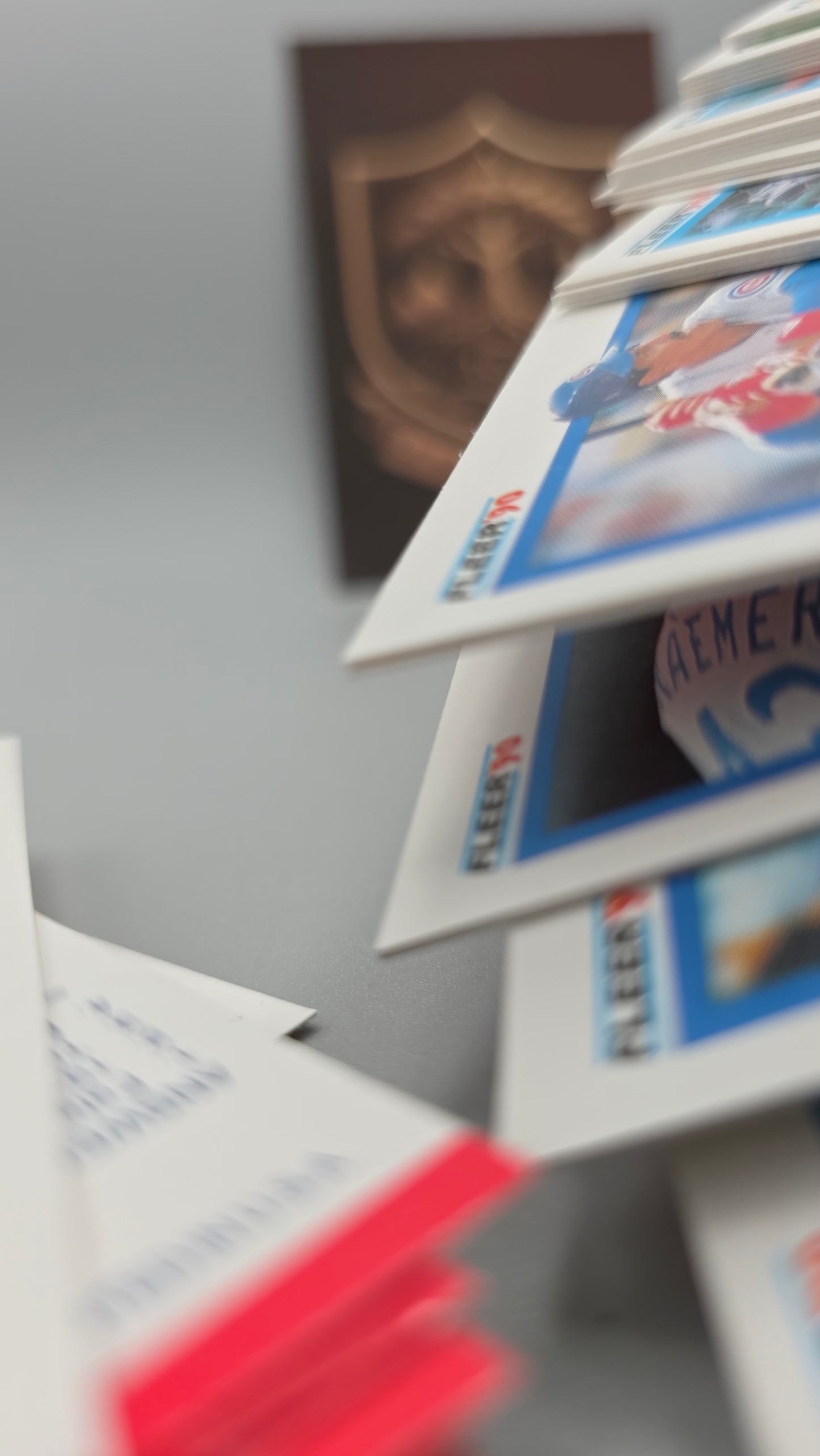 1990 Fleer Baseball Update Trading Cards Box – With Logo Stickers