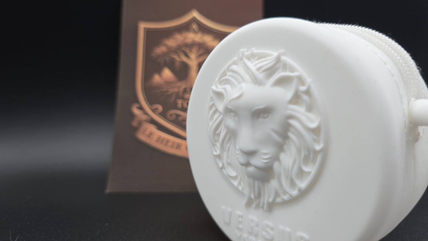 Versus Versace Silicone Lion Head Round Pouch – White