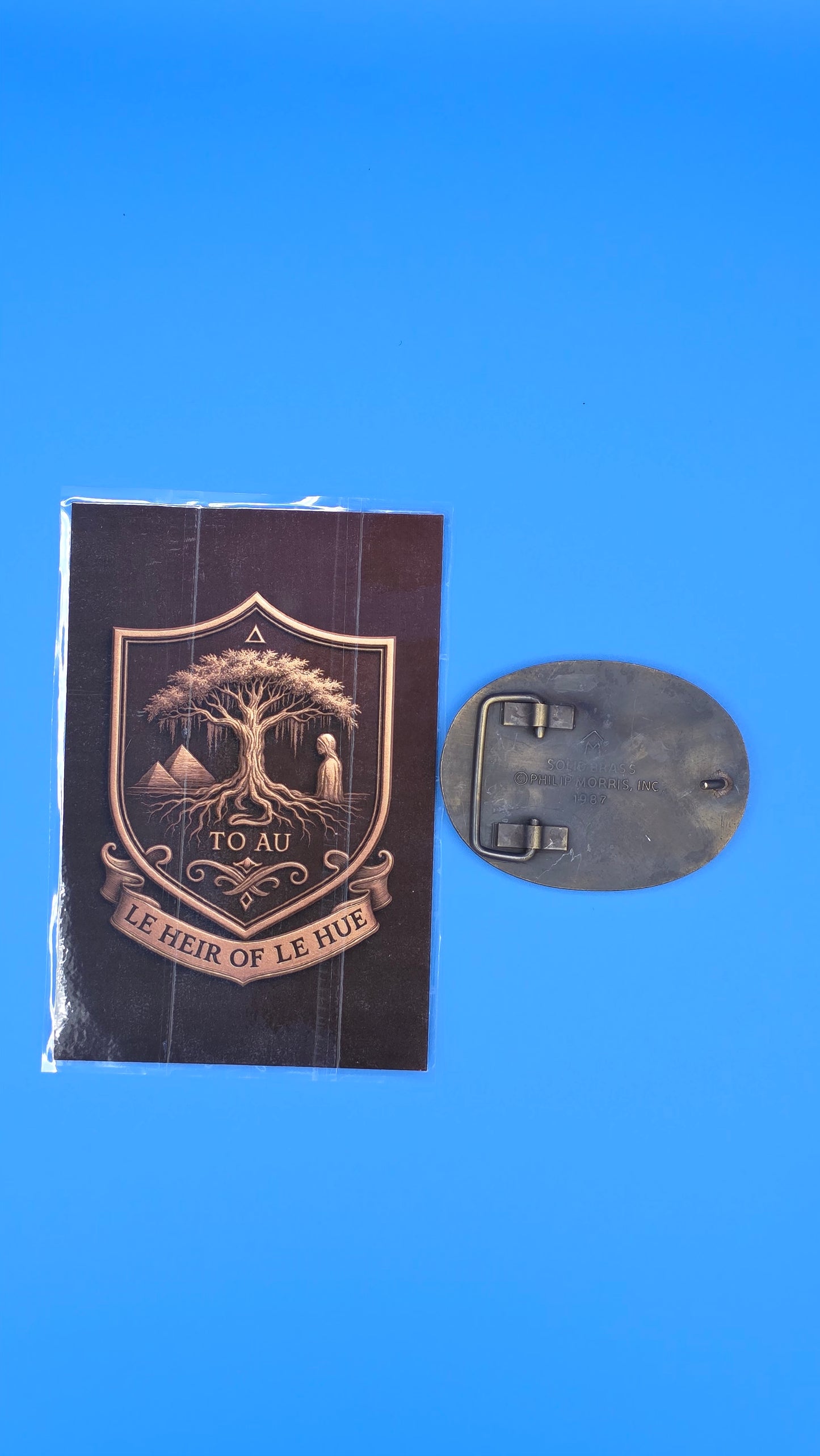 Solid Brass Marlboro Longhorn Belt Buckle (1987)