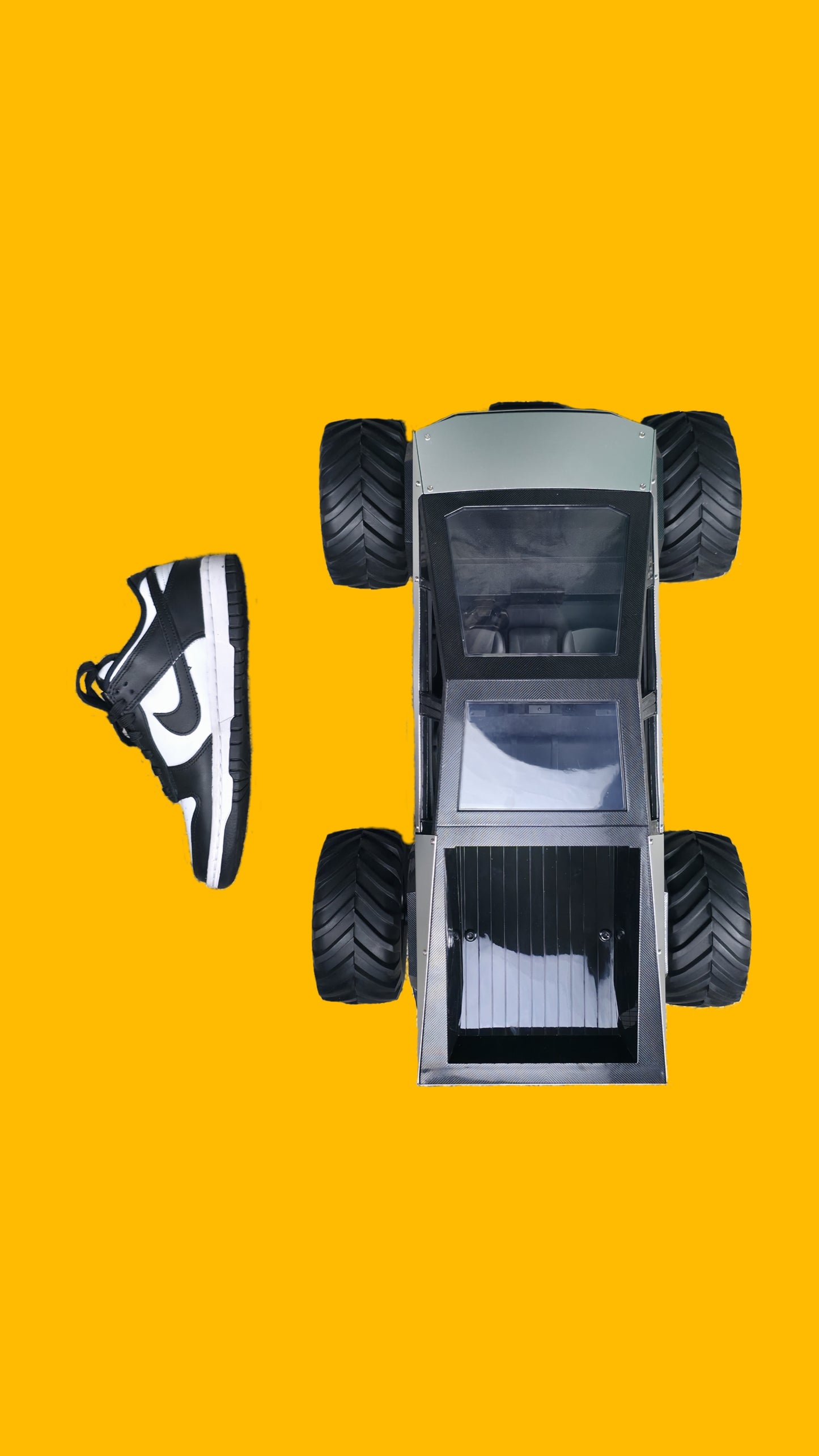 NQD 1:8 Big Cybertruck – XXX-Large 4WD Off-Road RC Truck with LED Headlights, Dual Motors, and Alloy Body | Shop LeHue Marketplace