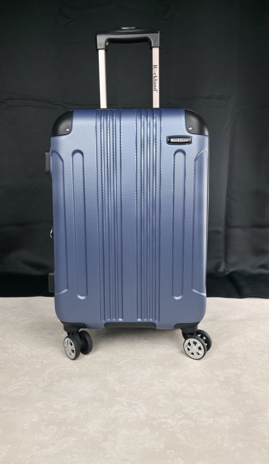Rockland London 20-Inch Hardside Expandable Carry-On Spinner – Blue