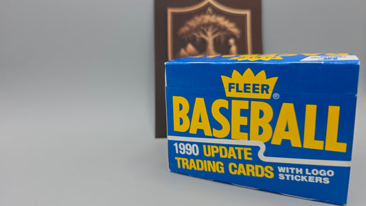 1990 Fleer Baseball Update Trading Cards Box – With Logo Stickers