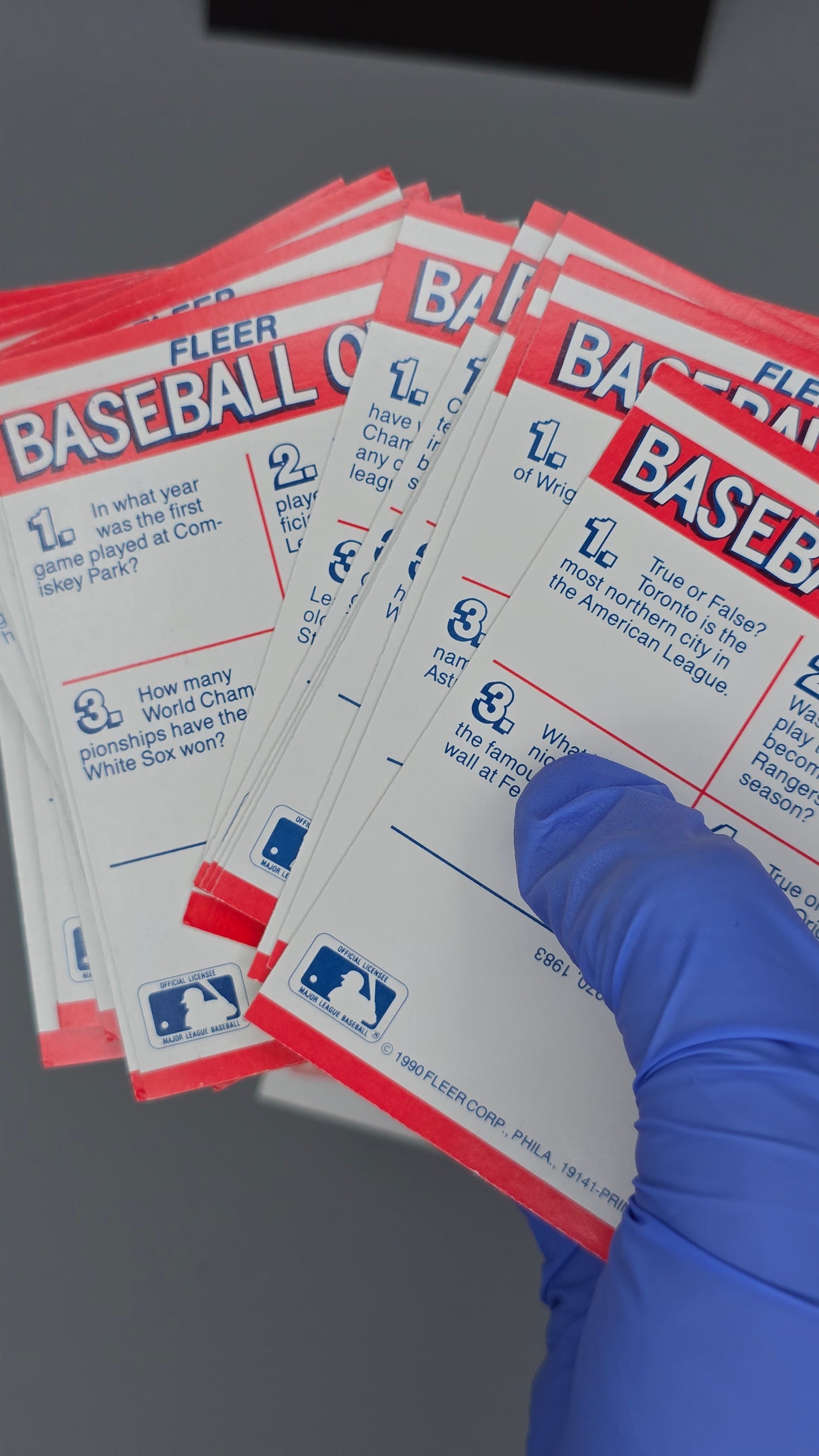 1990 Fleer Baseball Update Trading Cards Box – With Logo Stickers