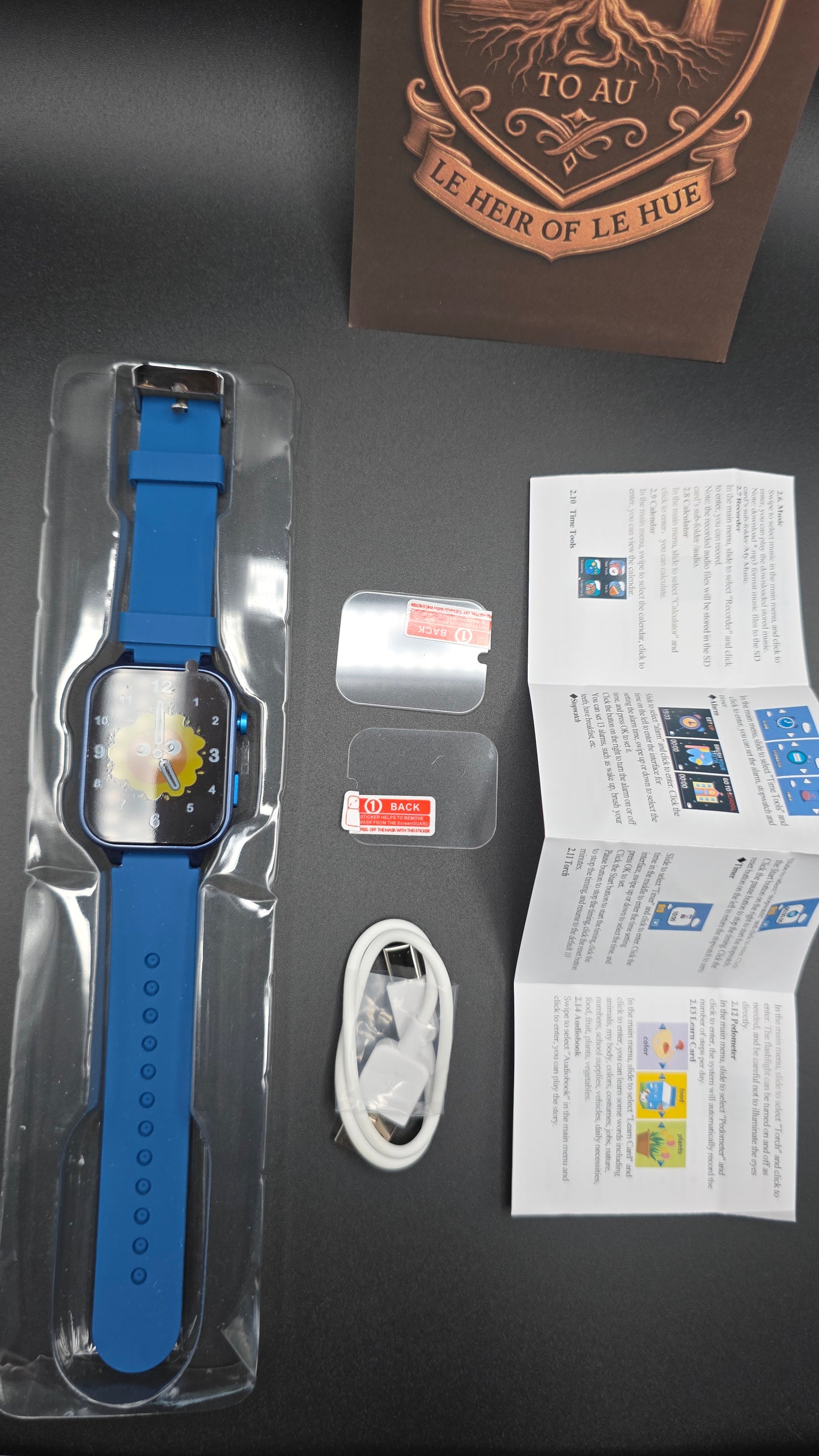 Kids Smart Watch with Camera, Games & Habit Tracker – Blue