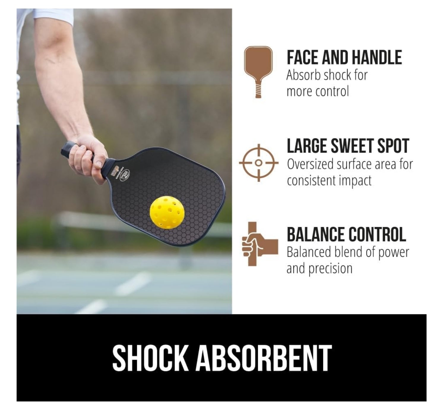 Gorilla Gear USAPA Approved Pickleball Set – 2 Fiberglass Paddles, 4 Balls & Carry Bag | Pro Series