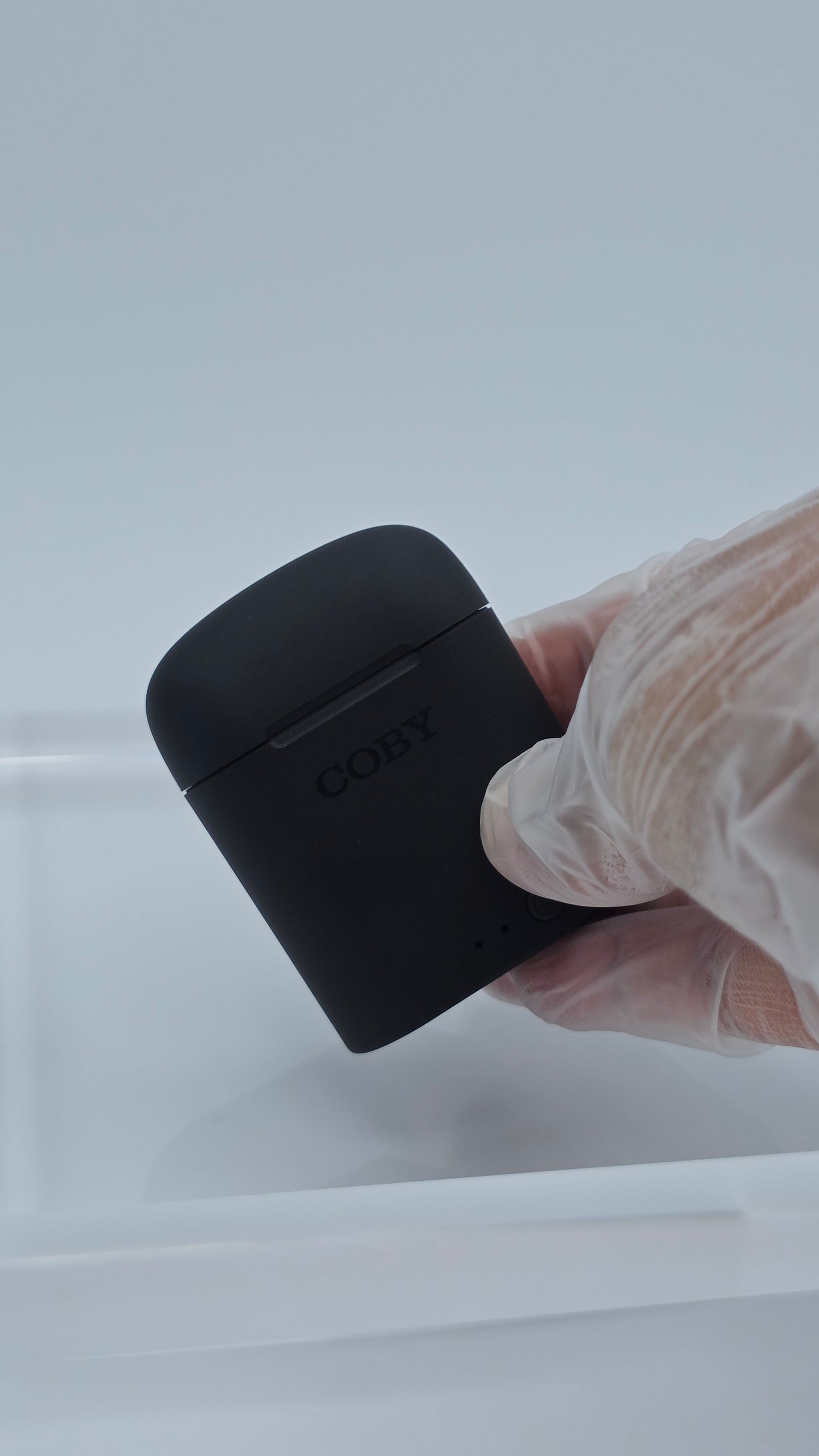 COBY Matte Black Wireless Earbuds – Bluetooth, Compact Charging Case (Model CETW511)