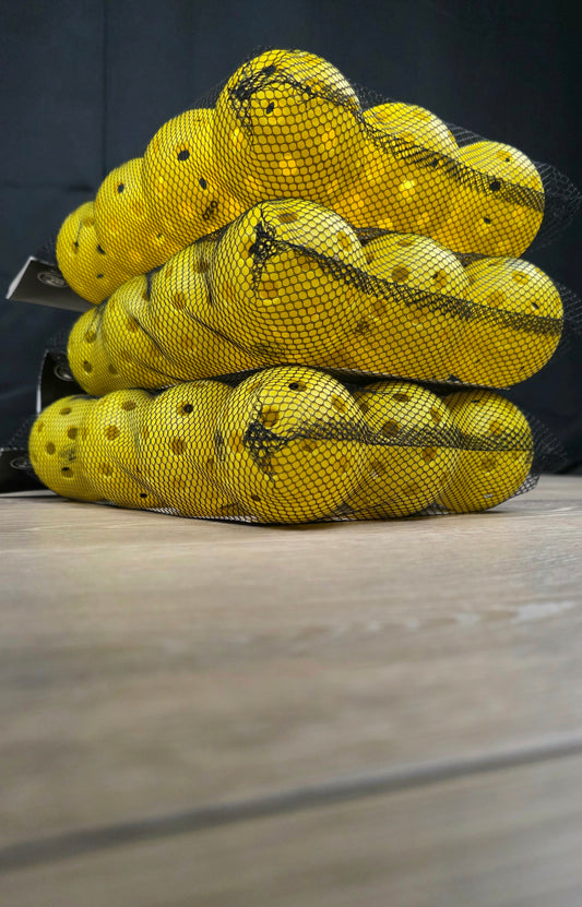 Case of 36 Yellow Outdoor Pickleballs