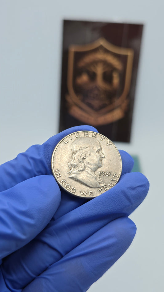 1961 Franklin Half Dollar – 90% Silver | Vintage U.S. Mint Coin